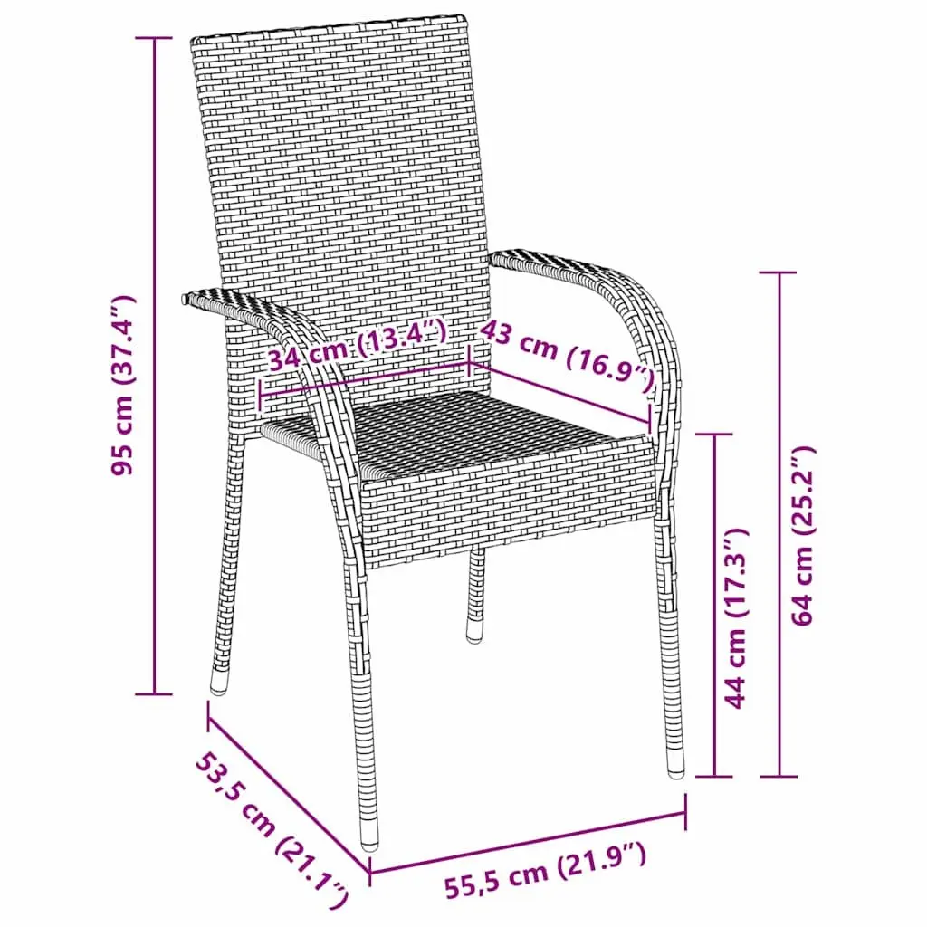 Rectangular 5-Piece Garden Dining Set
