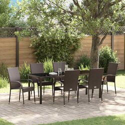 Specifications of 7-Piece Garden Dining Set with Steel Frame