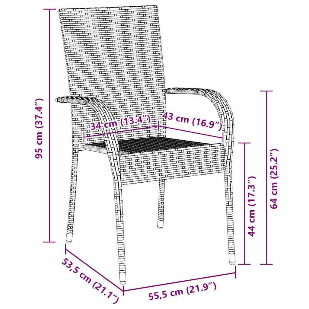 5-Piece Grey Outdoor Dining Set