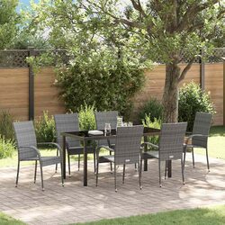 Specifications of 7-Piece Grey Outdoor Dining Set