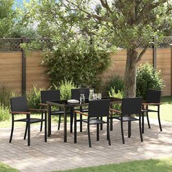 Specifications of 7 Piece Outdoor Dining Set in Black