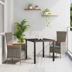 3-Piece Grey Outdoor Dining Set Specifications