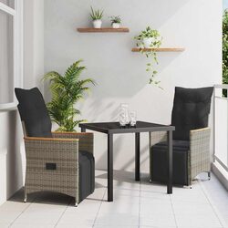 Specifications of 3-Piece Grey Garden Dining Set