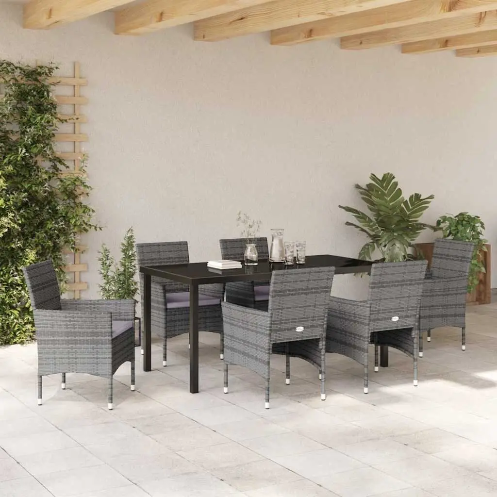 7-Piece Grey Garden Dining Set