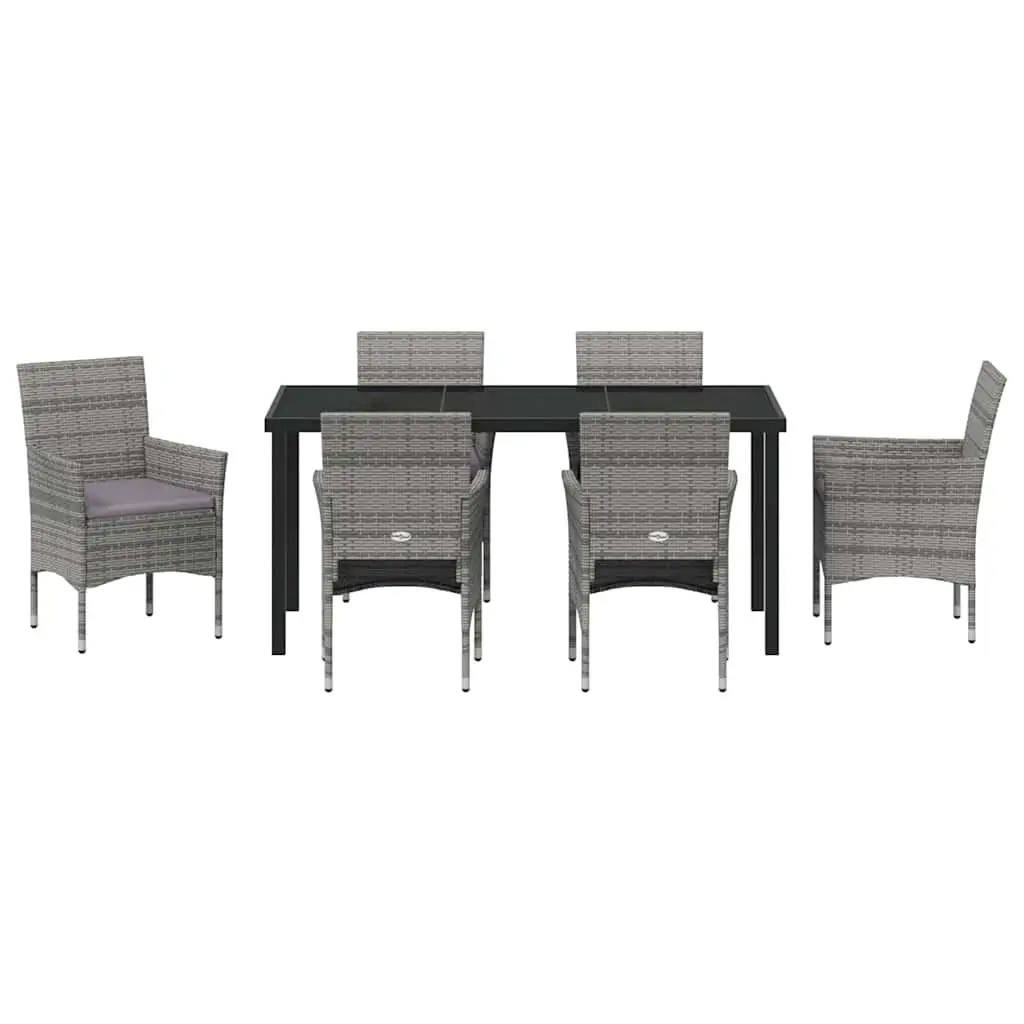 7-Piece Grey Garden Dining Set