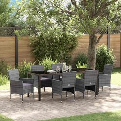 Specifications of 7-Piece Grey Garden Dining Set