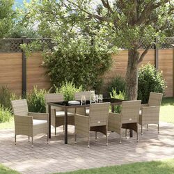 Specifications of 7-Piece Beige Outdoor Dining Set
