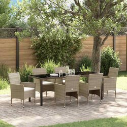 Specifications for 7-Piece Garden Dining Set with Glass Table