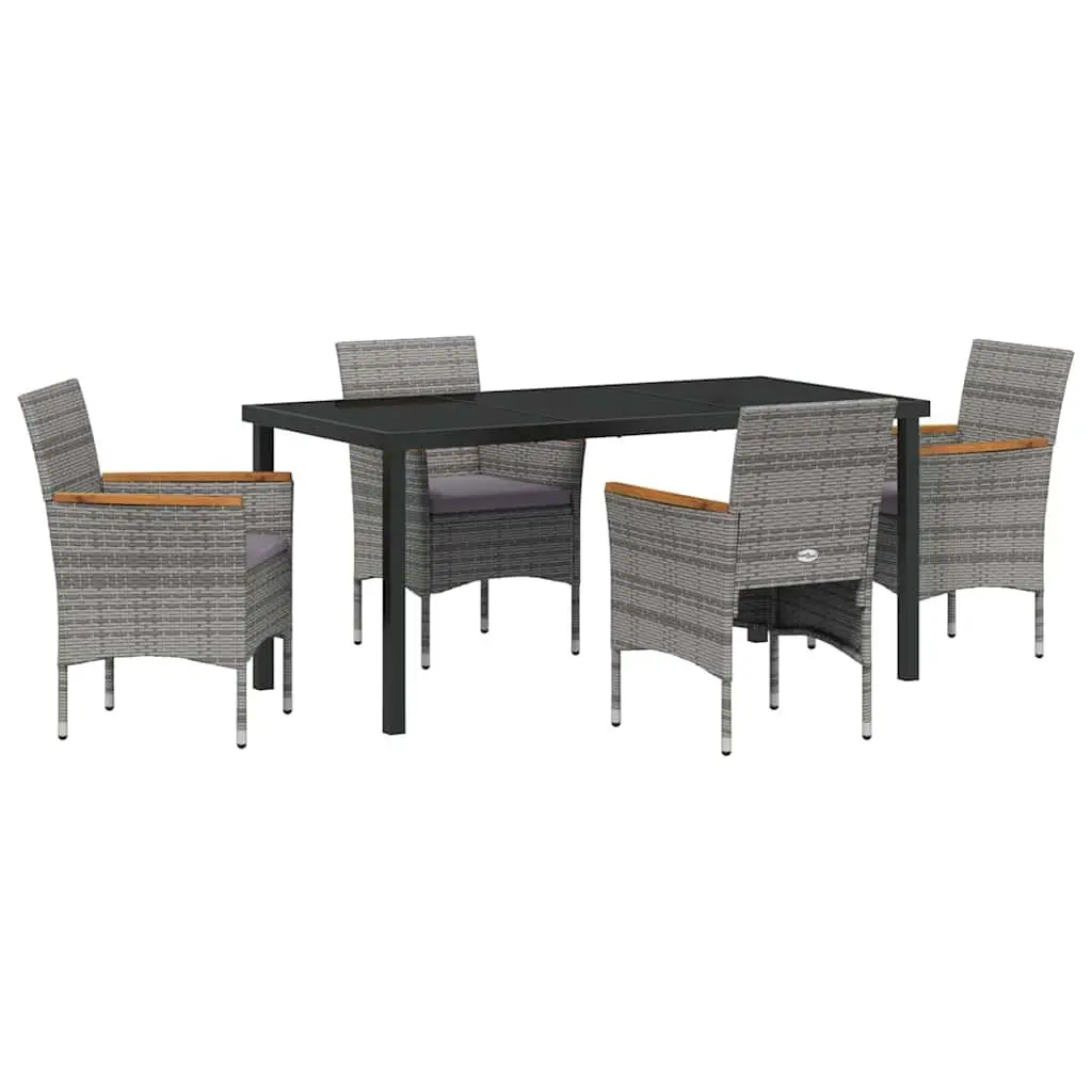 5 Piece Outdoor Garden Dining Set with Durable Materials