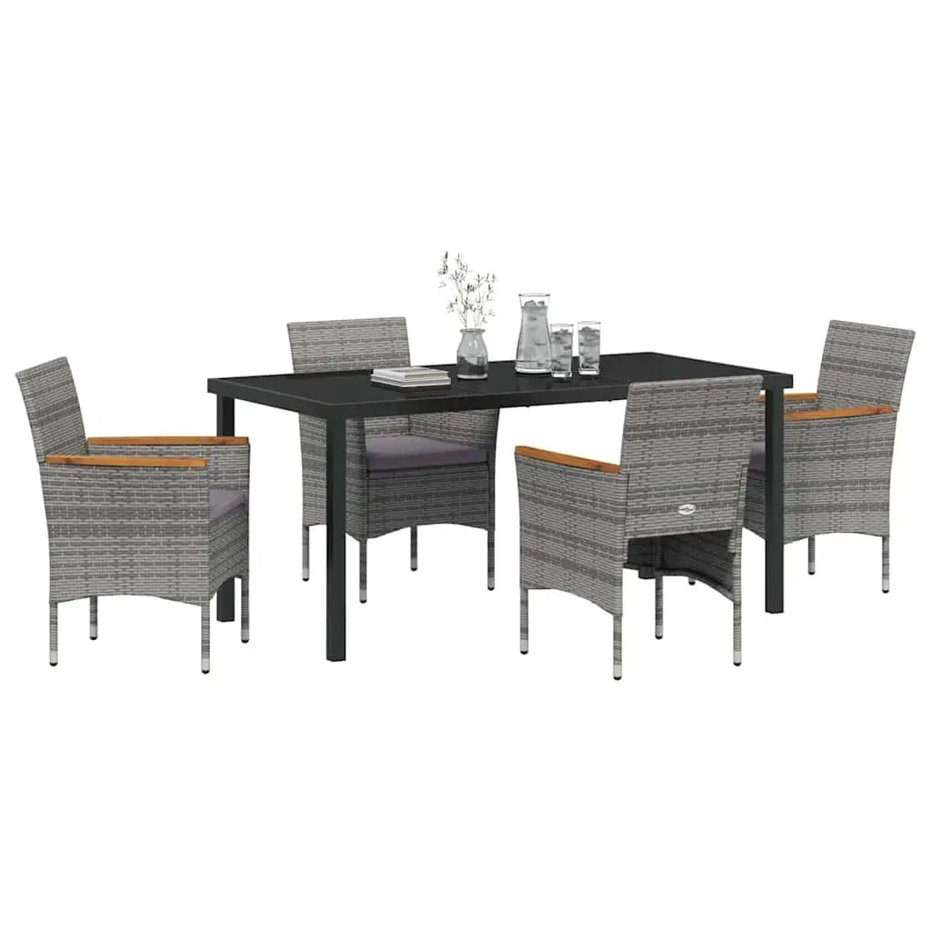 5 Piece Outdoor Garden Dining Set with Durable Materials