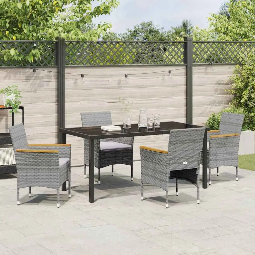 5 Piece Outdoor Garden Dining Set with Durable Materials