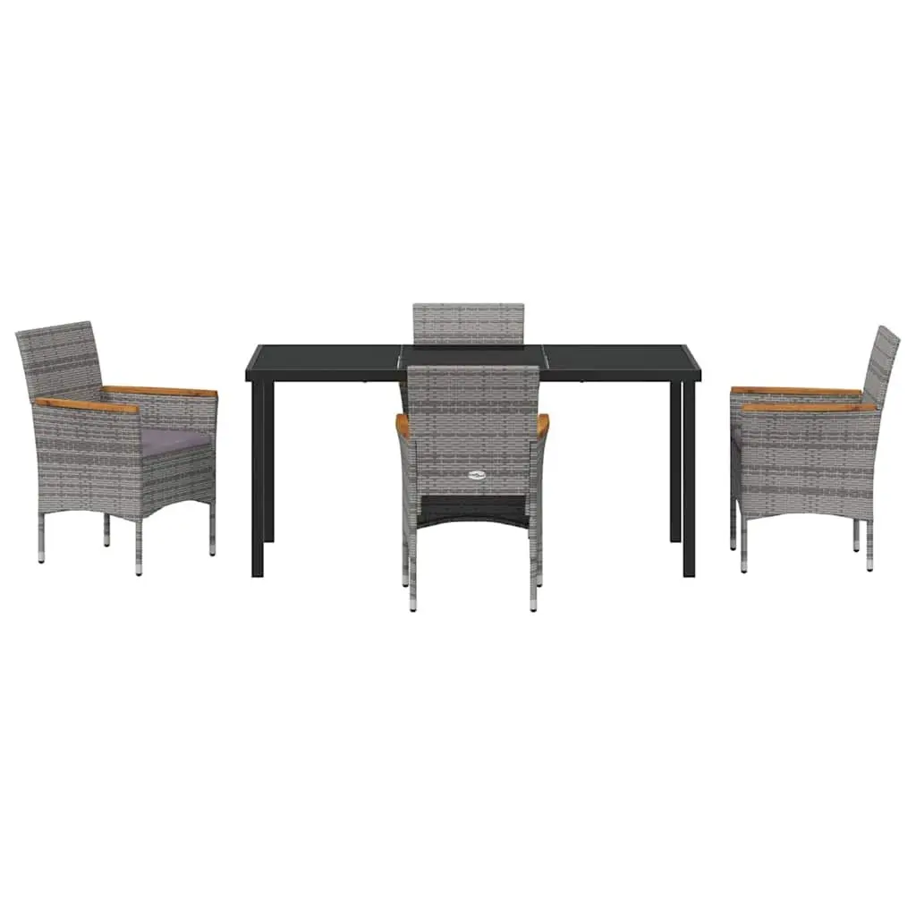 5 Piece Outdoor Garden Dining Set with Durable Materials