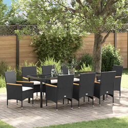 Specifications for 9-Piece Outdoor Dining Set with Cushions