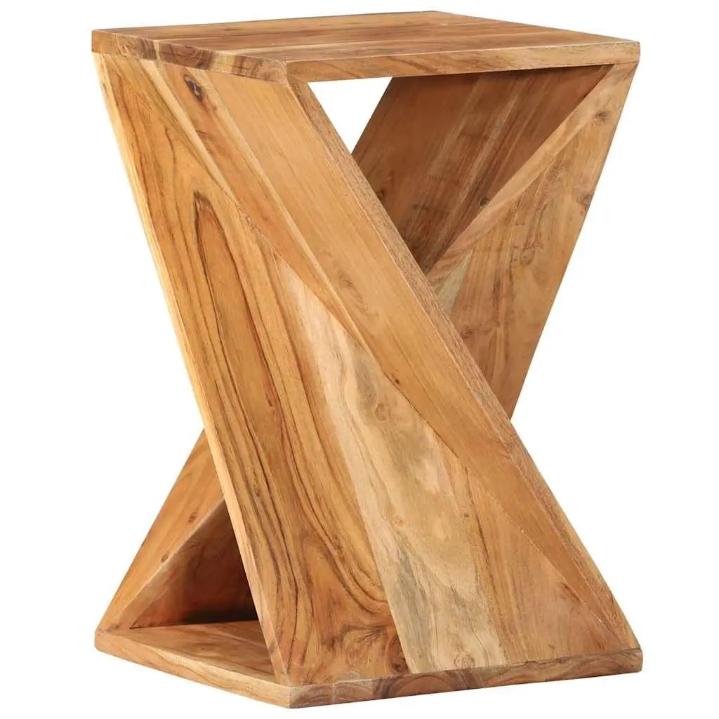 Solid Wood Acacia Side Table 35x35x55 cm