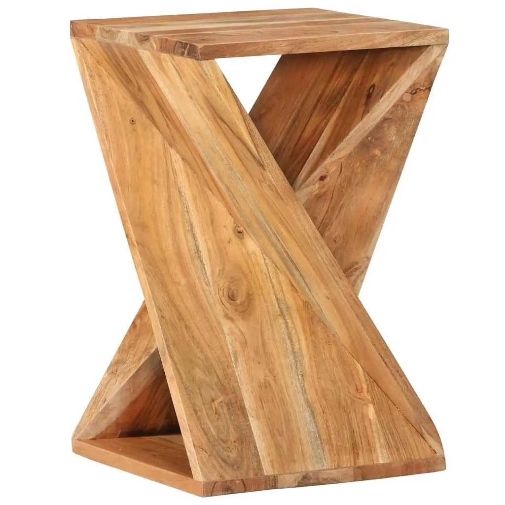 Solid Wood Acacia Side Table 35x35x55 cm