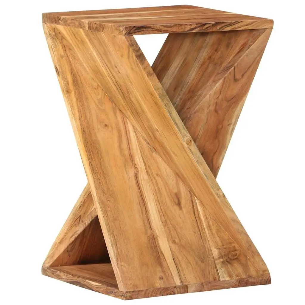 Solid Wood Acacia Side Table 35x35x55 cm