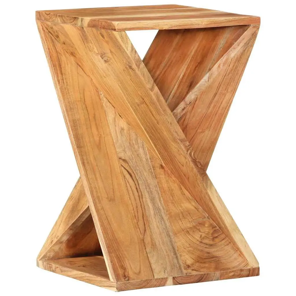 Solid Wood Acacia Side Table 35x35x55 cm