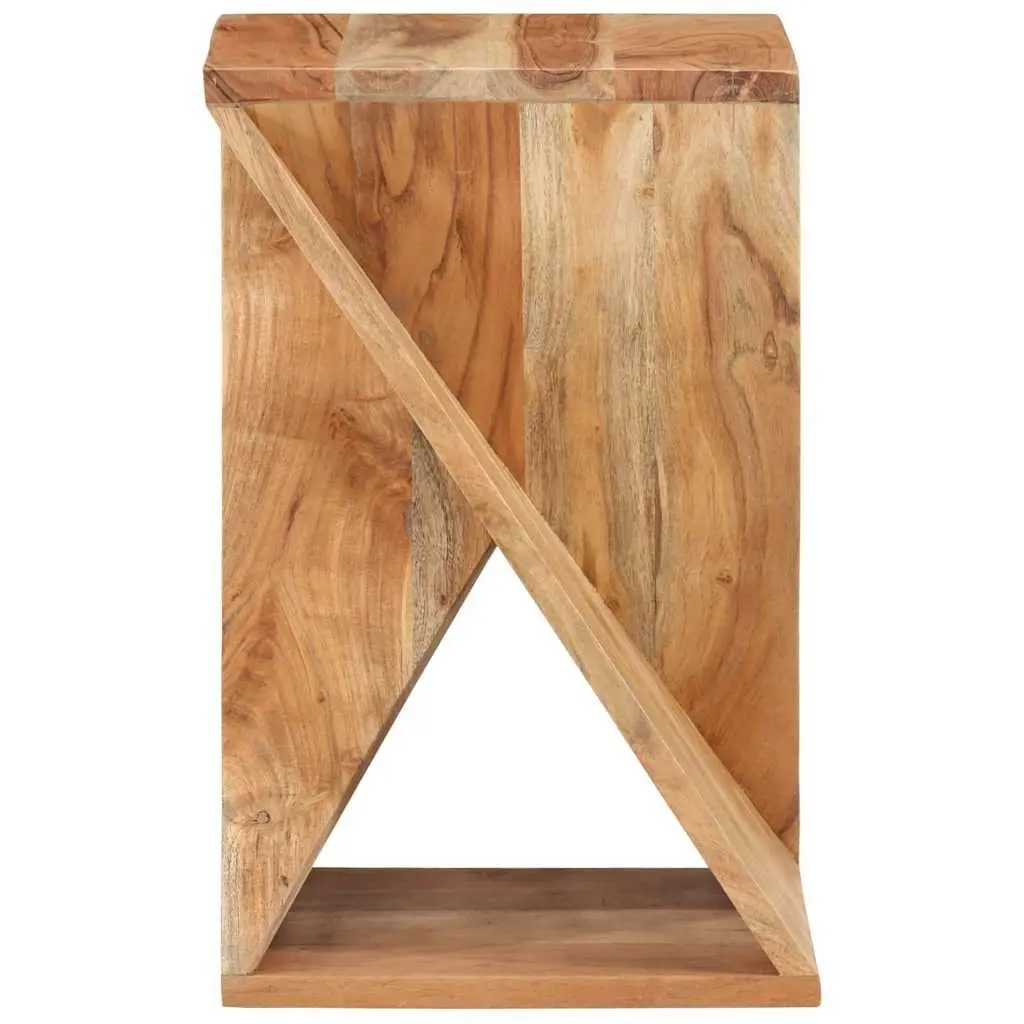 Solid Wood Acacia Side Table 35x35x55 cm