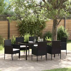 Factual 7 Piece Garden Dining Set with Cushions