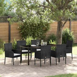 Specifications of 7 Piece Garden Dining Set in Black