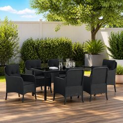 Specifications for 7-Piece Outdoor Dining Set with Cushions