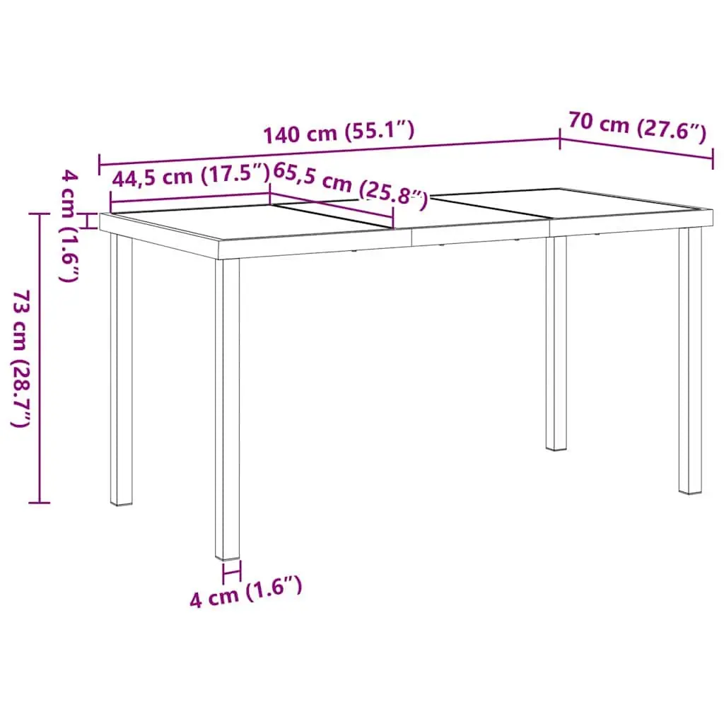 5-Piece Garden Dining Set with Cushions