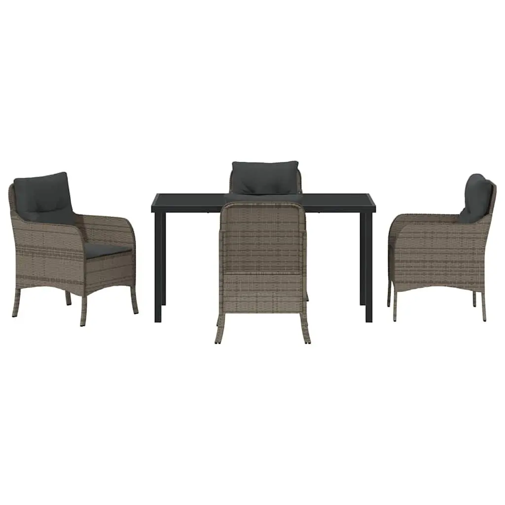 5-Piece Garden Dining Set with Cushions