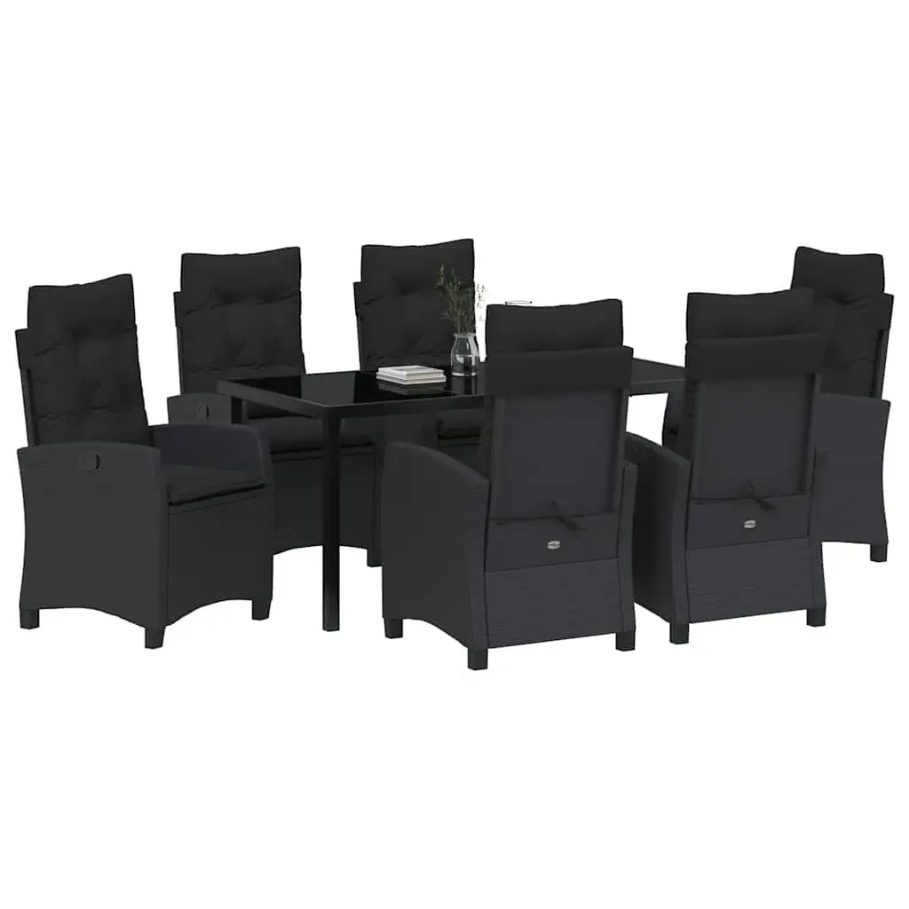 Garden Dining Set Outdoor Use 7 Piece Patio Table Chairs with Cushions