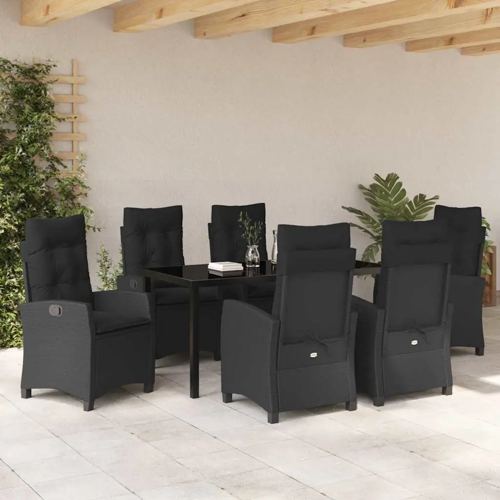 Garden Dining Set Outdoor Use 7 Piece Patio Table Chairs with Cushions