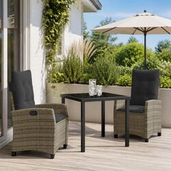 3-Piece Grey Outdoor Dining Set Specifications