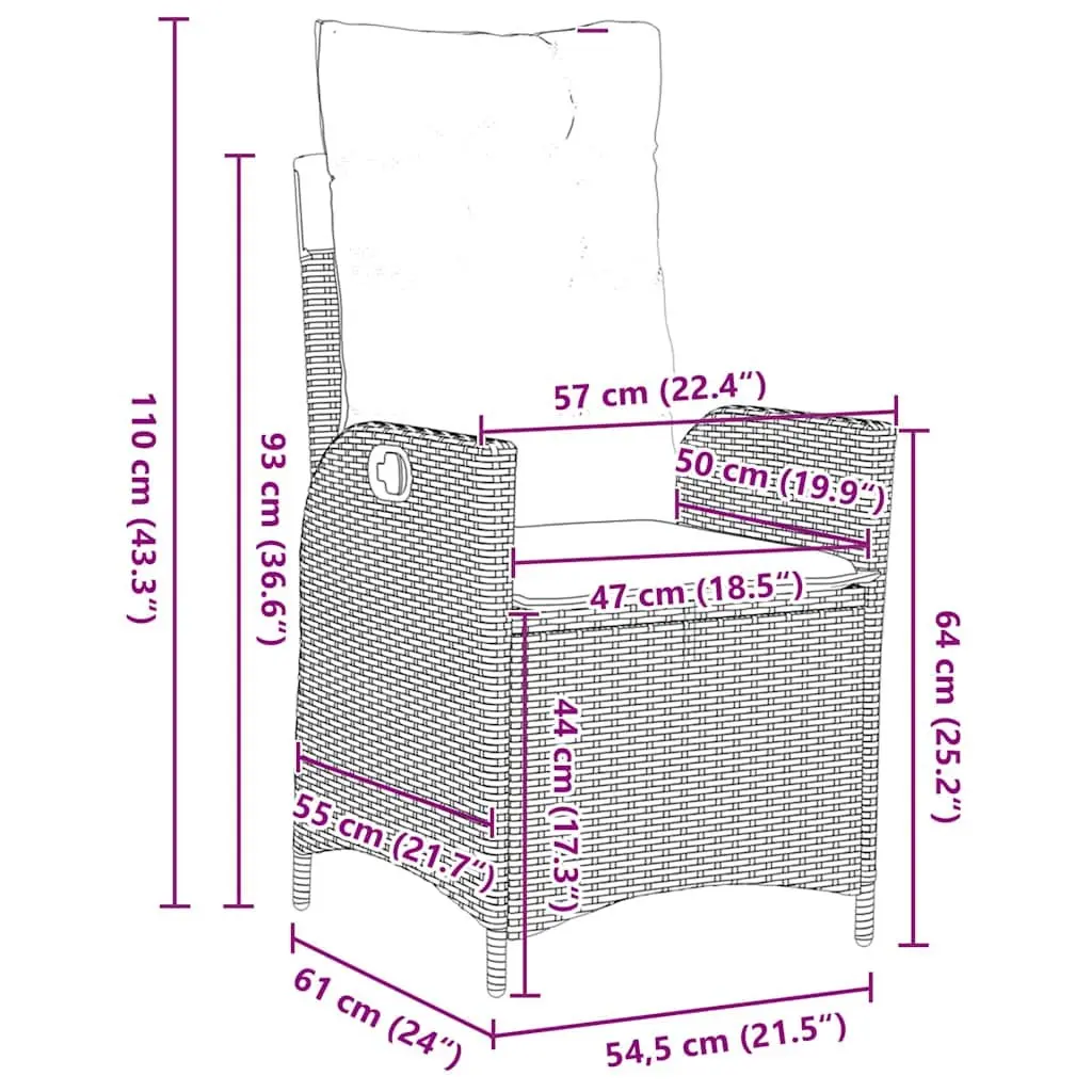5-Piece Outdoor Garden Dining Set