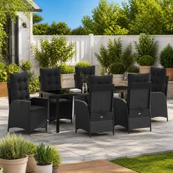 7-Piece Garden Dining Set: Dimensions & Features