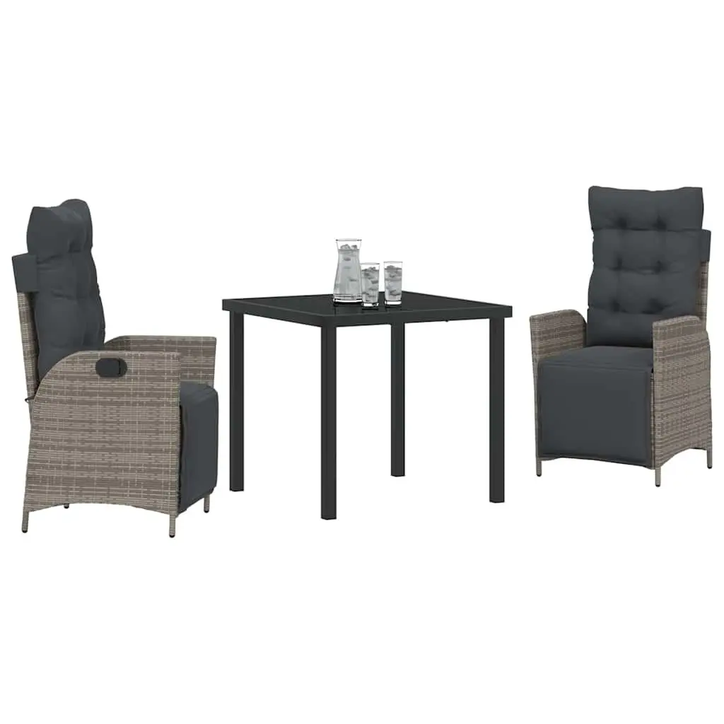3-Piece Rectangular Garden Dining Set