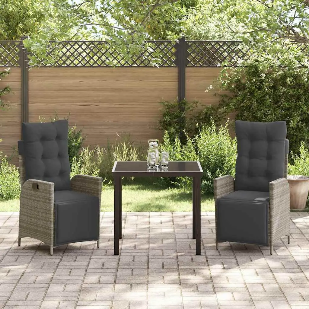 3-Piece Rectangular Garden Dining Set
