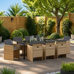 Specifications for the 9-Piece Outdoor Dining Set