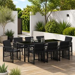 9-Piece Outdoor Dining Set: Dimensions & Specifications