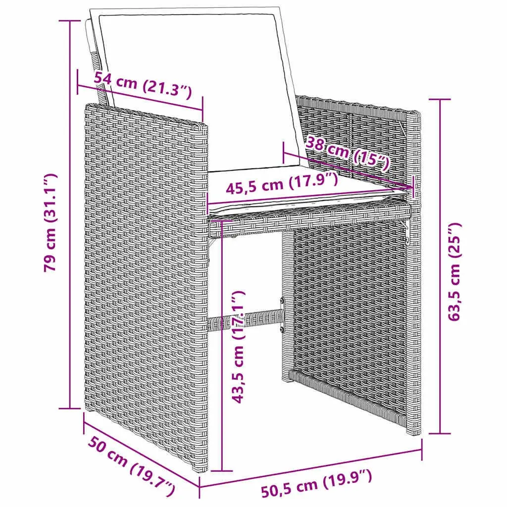 Garden Dining Set Outdoor Use 5 Piece Light Grey Poly Rattan Table Chairs