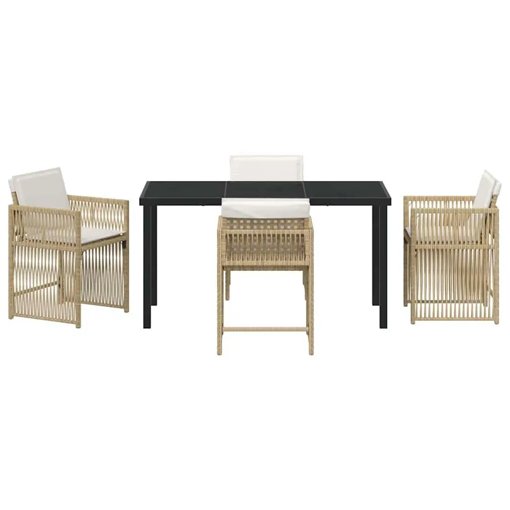 5 Piece Garden Dining Set in Beige