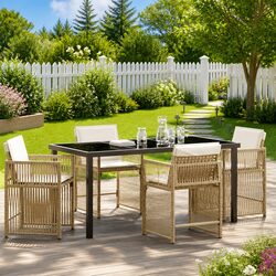 Specifications of 5-Piece Outdoor Dining Furniture Set