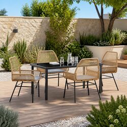 5-Piece Outdoor Dining Set: Dimensions & Details