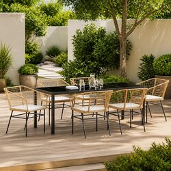 Detailed Specifications of 7-Piece Garden Dining Set
