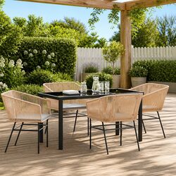 Specifications for 5-Piece Garden Dining Set