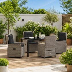 5 Piece Grey Garden Dining Set Specifications