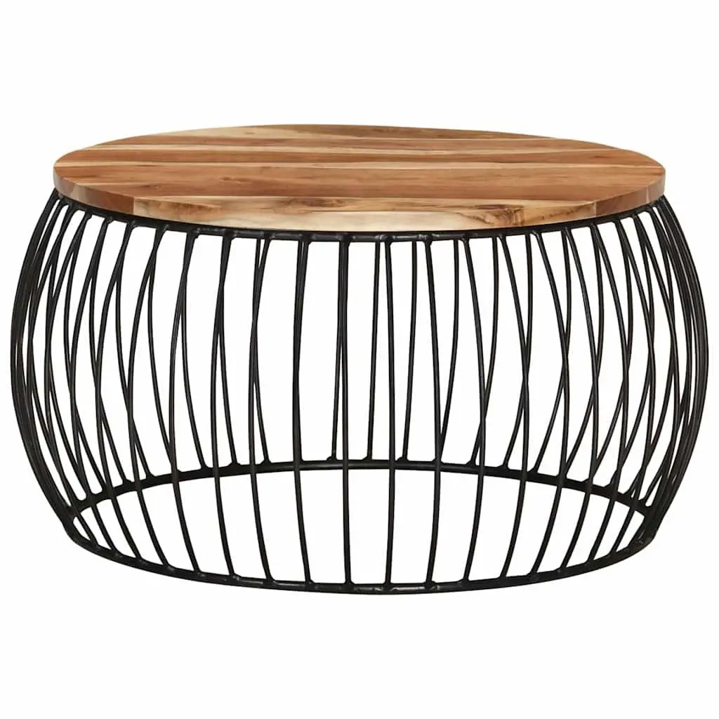 Brown Wooden Coffee Table Ø68 cm