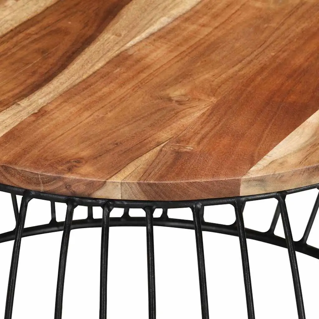 Brown Wooden Coffee Table Ø68 cm