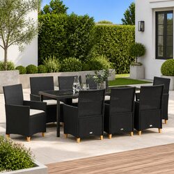 Specifications for the 9 Piece Garden Dining Set