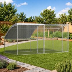 Specifications for Chicken Cage 2 Pieces Silver 400 x 200 x 200 cm