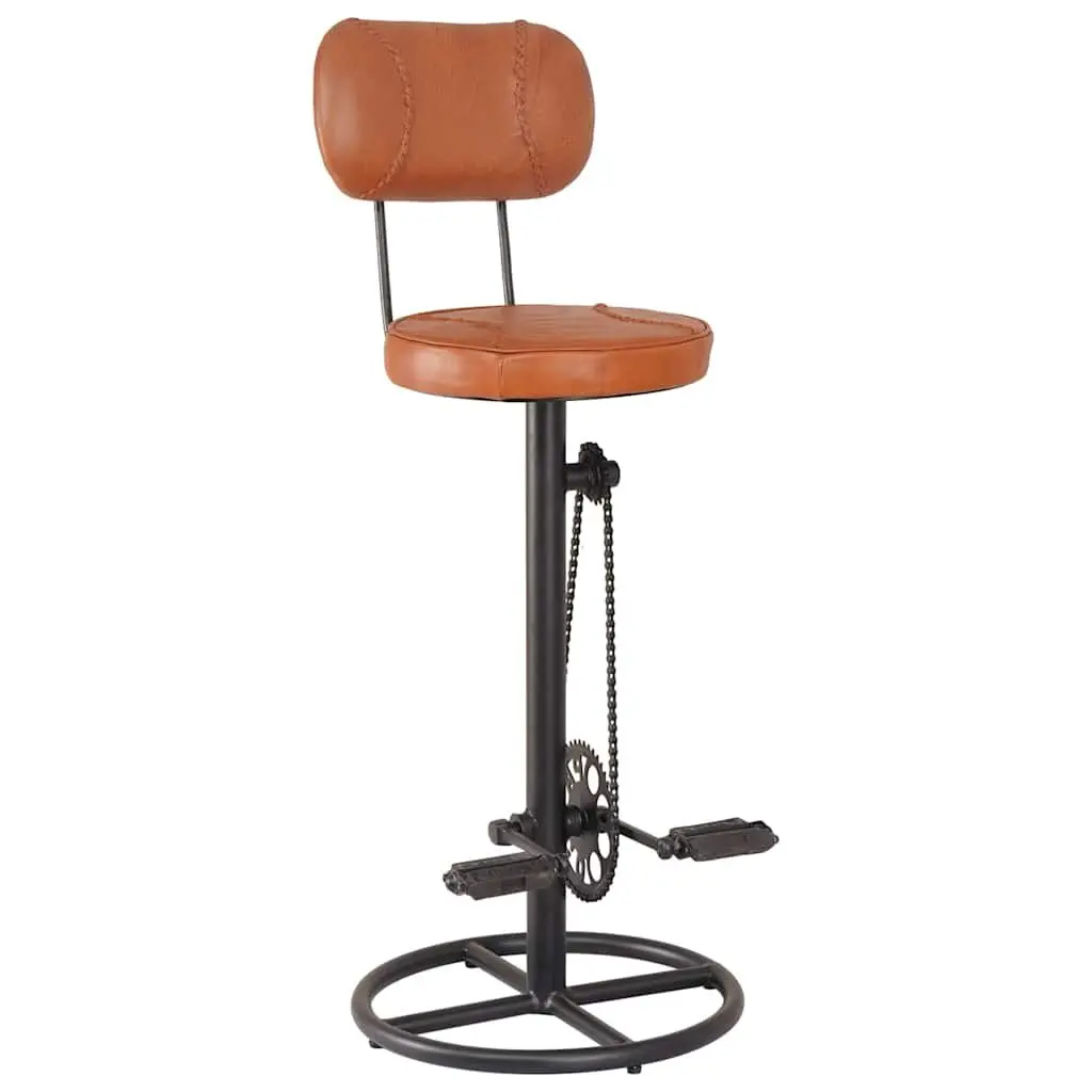Bar Stools for Home and Garden Brown Upholstered Seating 2 Piece