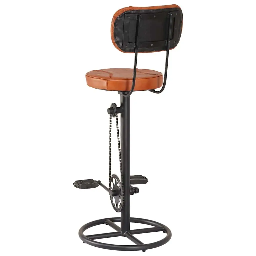 Bar Stools for Home and Garden Brown Upholstered Seating 2 Piece
