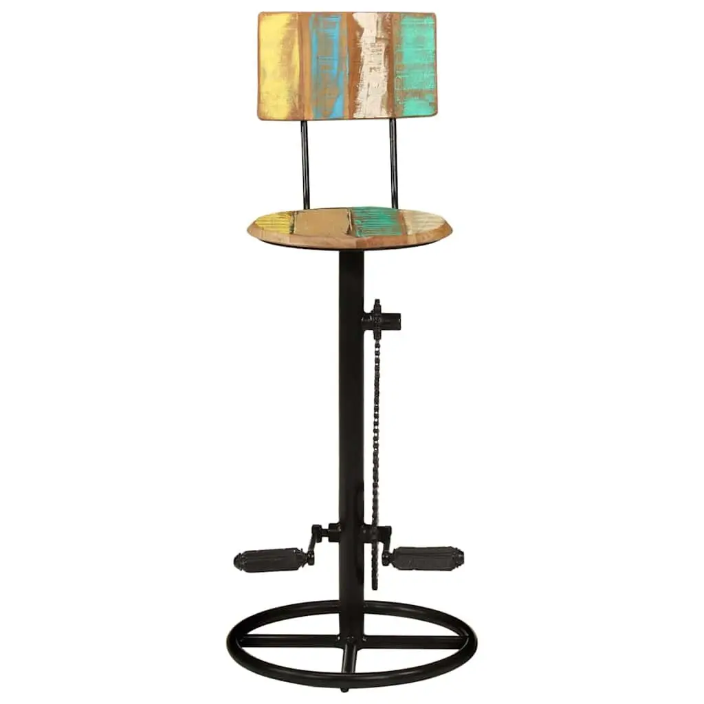 Solid Wood Bar Stools (2 pcs)